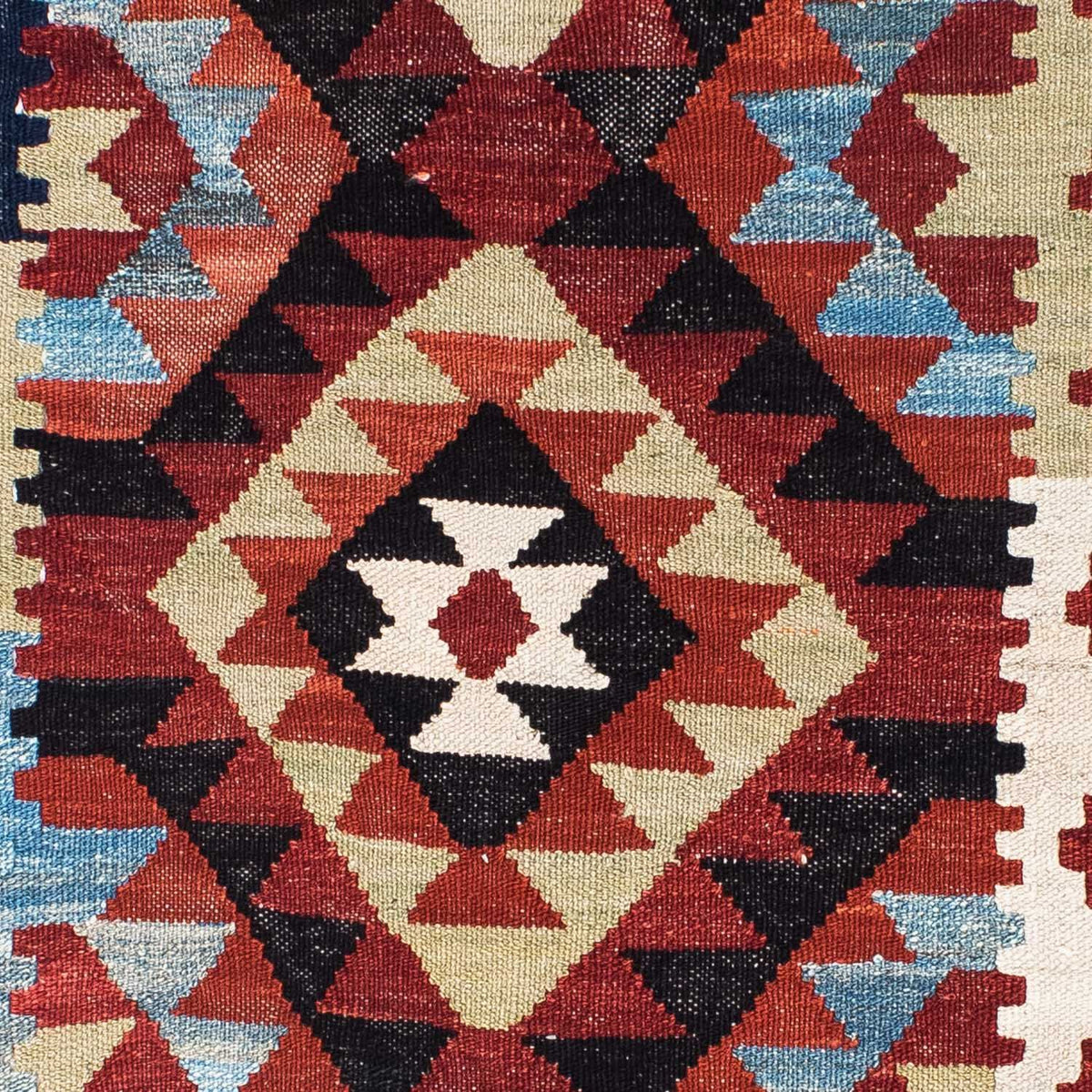 Runner Kelim Carpet - orientalisk matta - 222 x 100 cm - flerfärgad