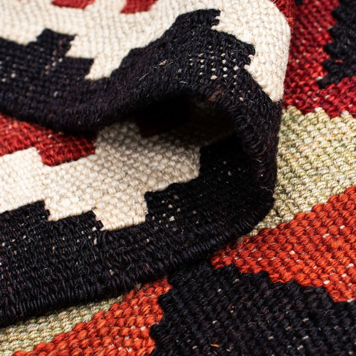 Runner Kelim Carpet - orientalisk matta - 222 x 100 cm - flerfärgad