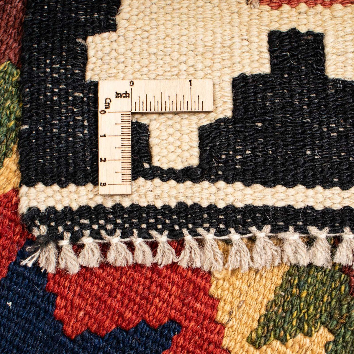 Kelim Carpet - Splash - 176 x 155 cm - flerfärgad