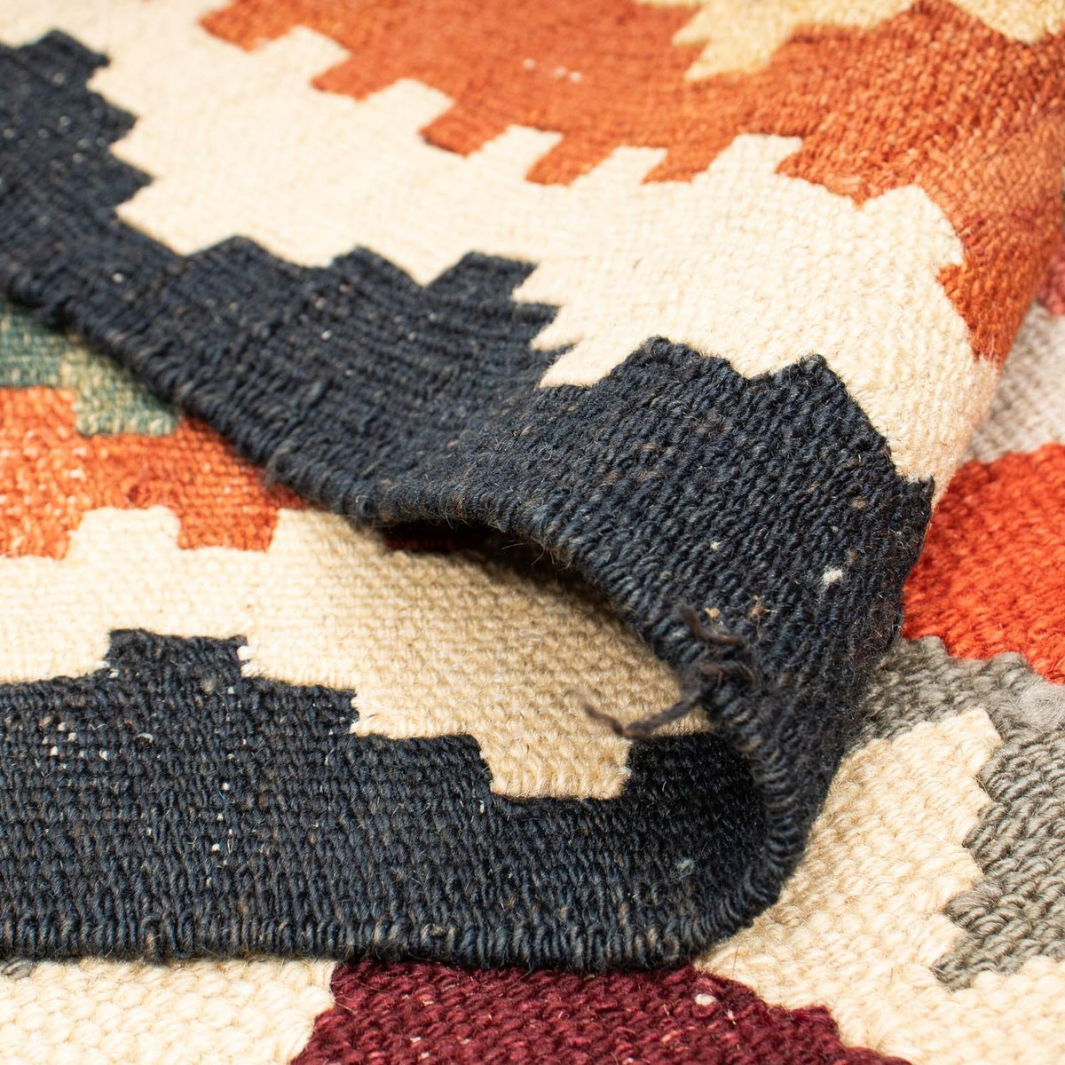 Kelim Carpet - Splash - 207 x 163 cm - flerfärgad