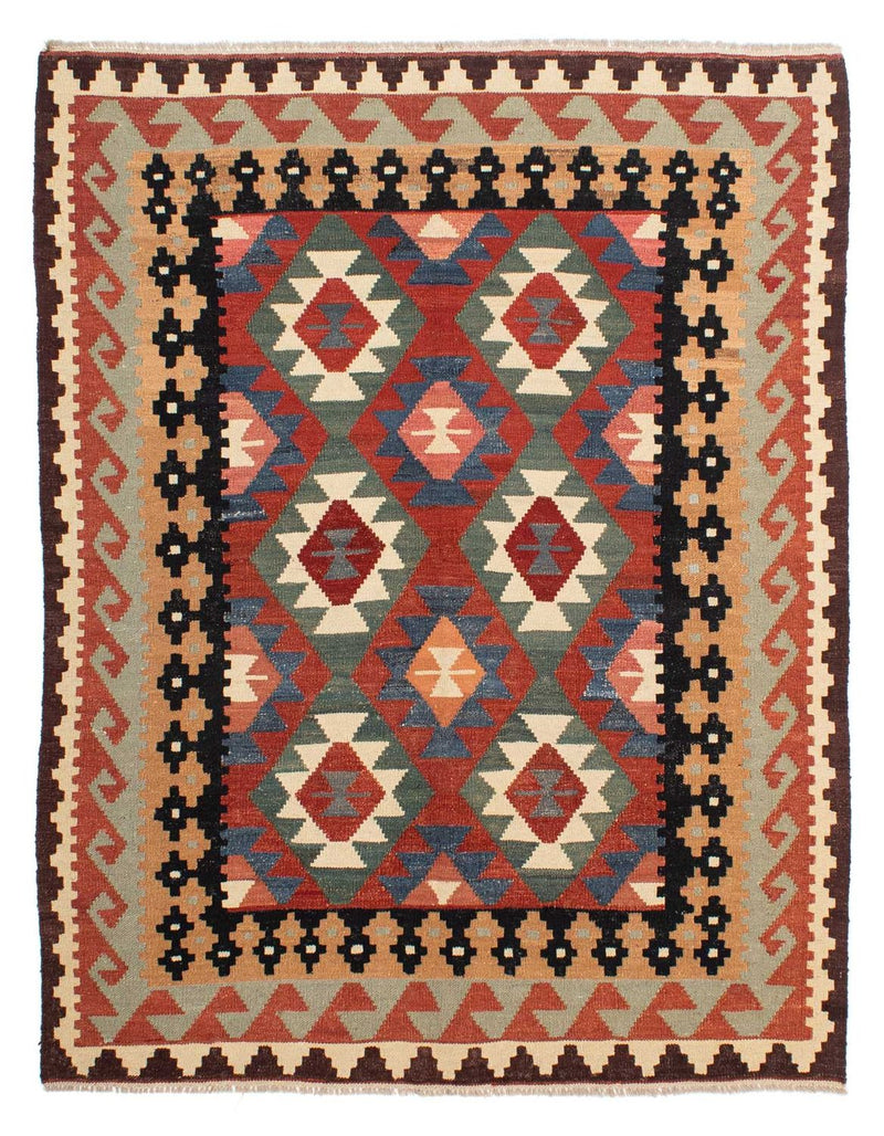 Kelim Carpet - Splash - 207 x 155 cm - flerfärgad