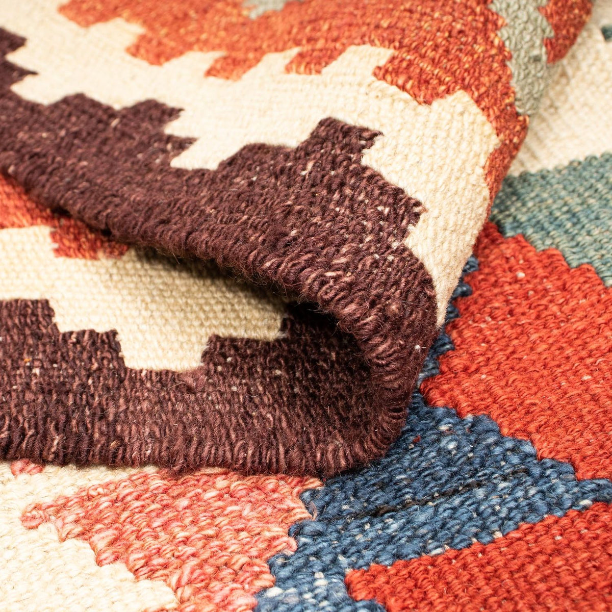 Kelim Carpet - Splash - 207 x 155 cm - flerfärgad