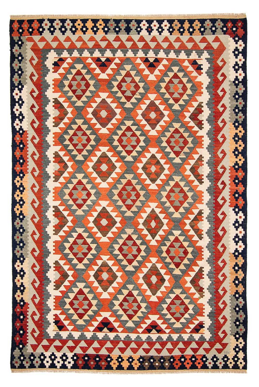 Kelim Carpet - Splash - 301 x 207 cm - flerfärgad