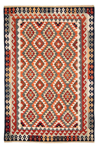 Kelim Carpet - Splash - 301 x 207 cm - flerfärgad