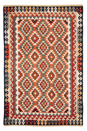 Kelim Carpet - Splash - 301 x 207 cm - flerfärgad