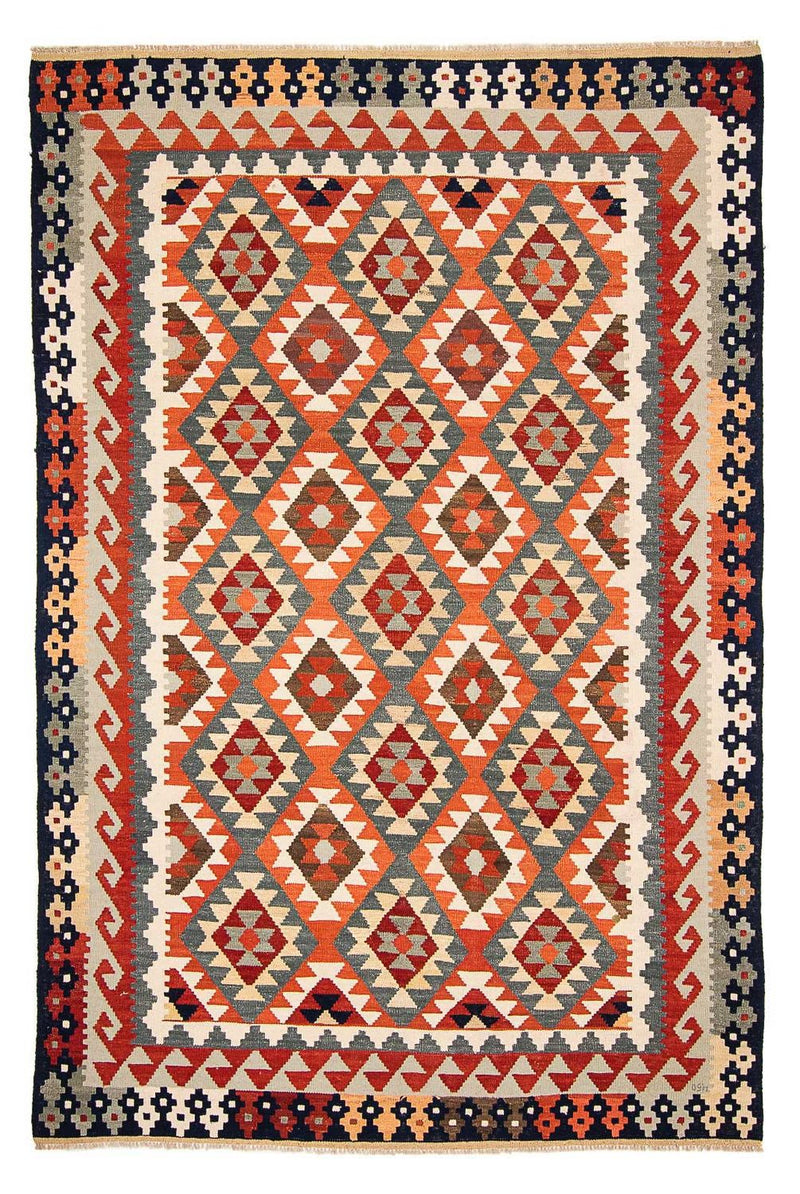 Kelim Carpet - Splash - 301 x 207 cm - flerfärgad