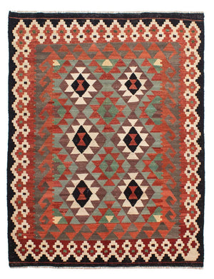 Kelim Carpet - Splash - 196 x 149 cm - flerfärgad