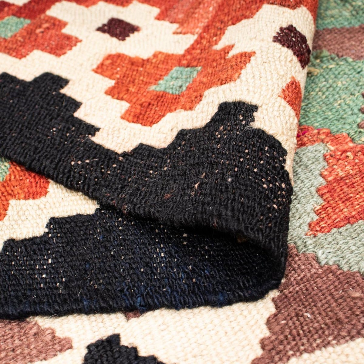 Kelim Carpet - Splash - 196 x 149 cm - flerfärgad