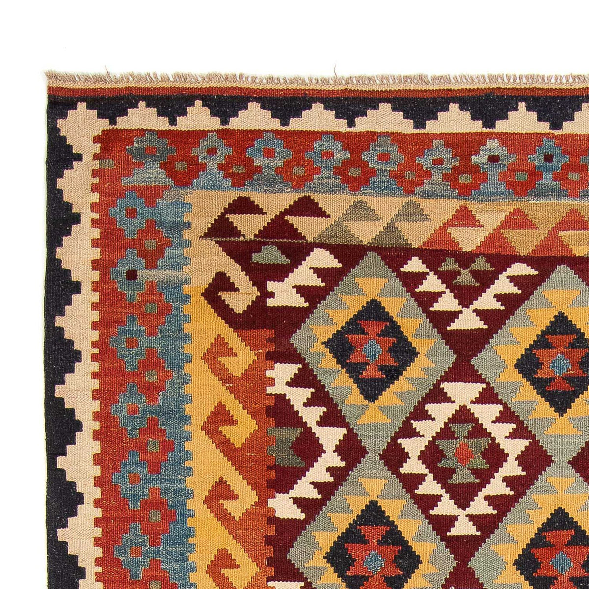 Kelim Carpet - Splash - 302 x 205 cm - flerfärgad