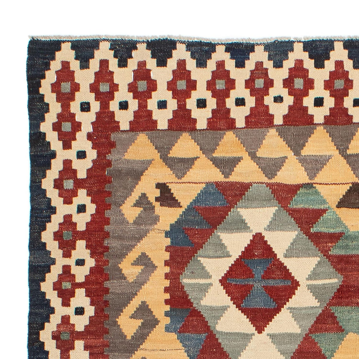 Kelim Carpet - Splash - 203 x 153 cm - flerfärgad