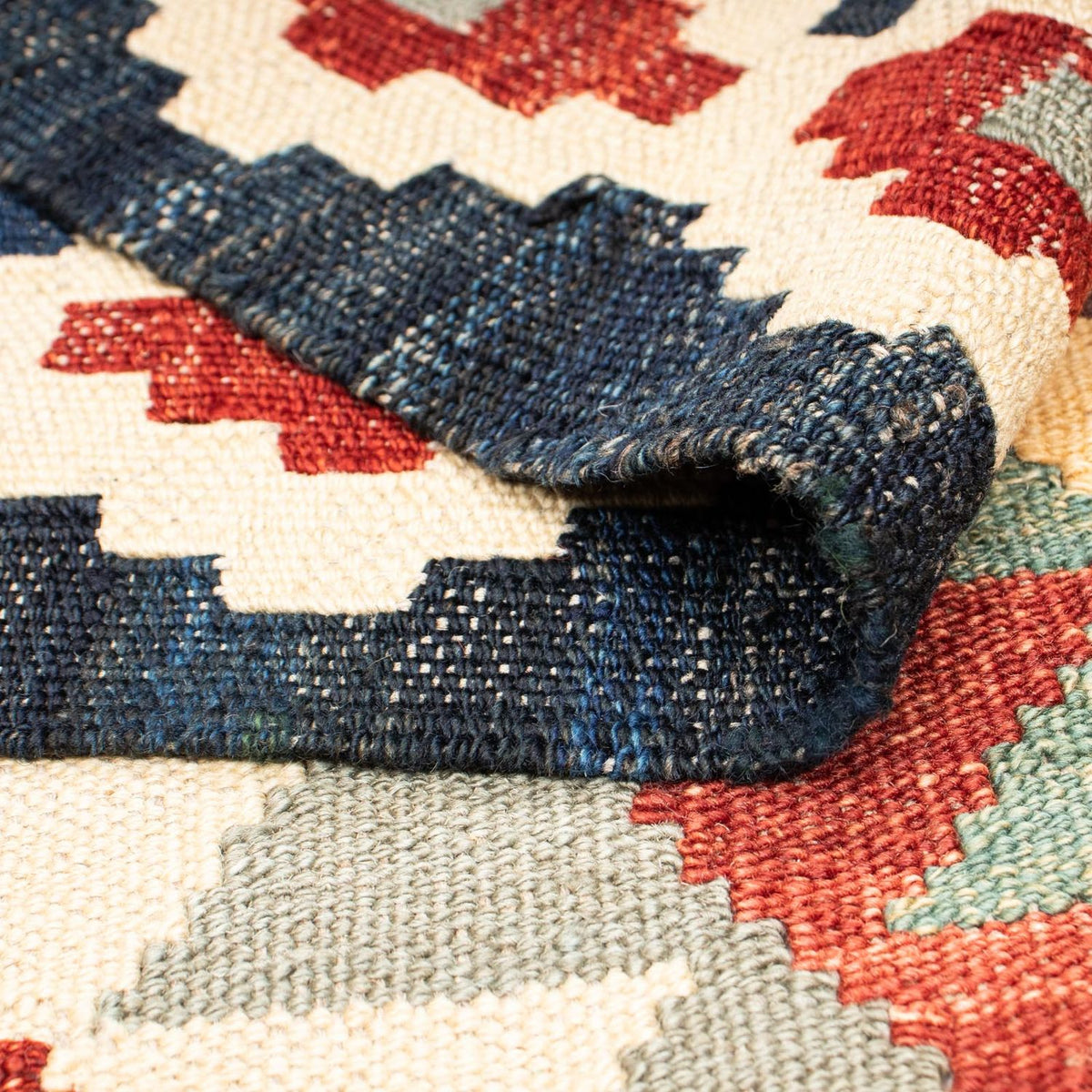 Kelim Carpet - Splash - 203 x 153 cm - flerfärgad