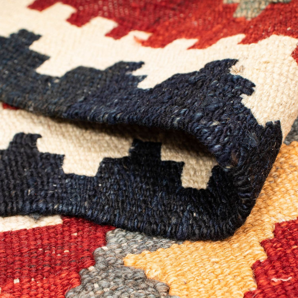 Kelim Carpet - Splash - 203 x 147 cm - flerfärgad