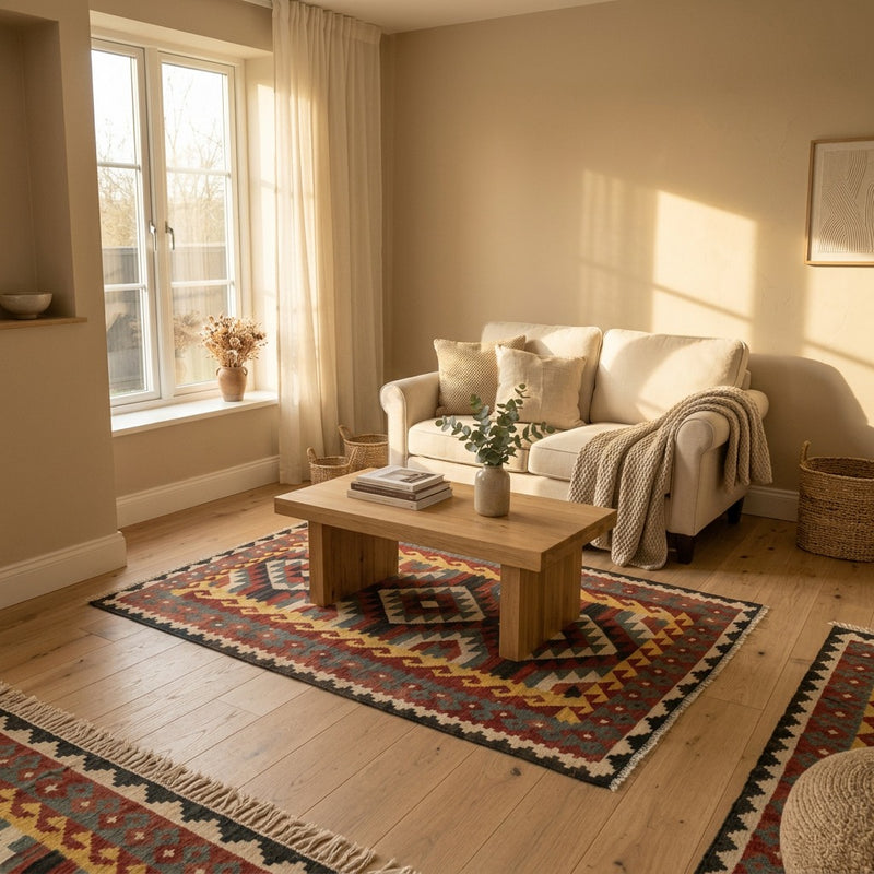 Kilim Maimana Mattan 260x137cm - Ullmatta