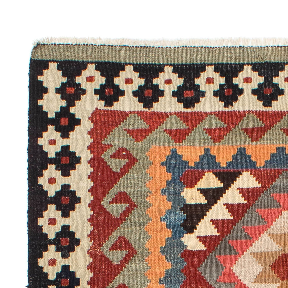 Kelim Carpet - Splash - 206 x 123 cm - flerfärgad