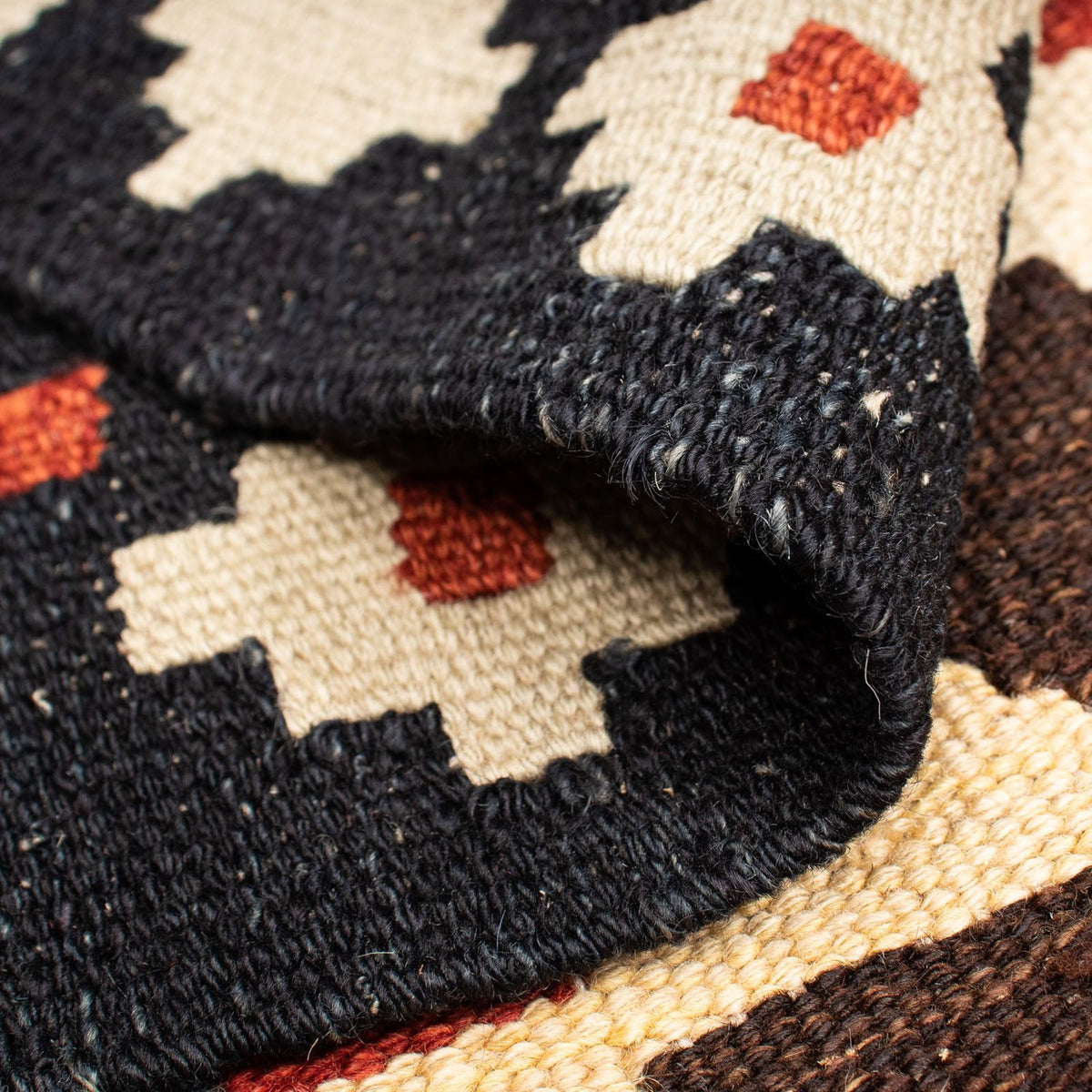 Kelim Carpet - Splash - 206 x 123 cm - flerfärgad