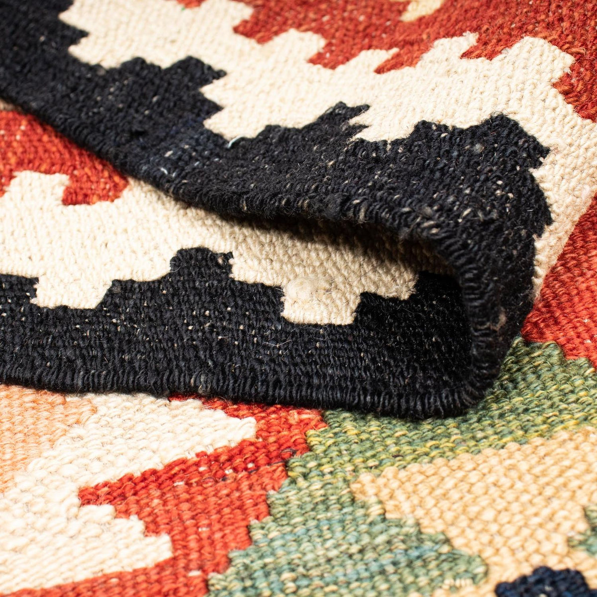 Kelim Carpet - Splash - 189 x 152 cm - flerfärgad