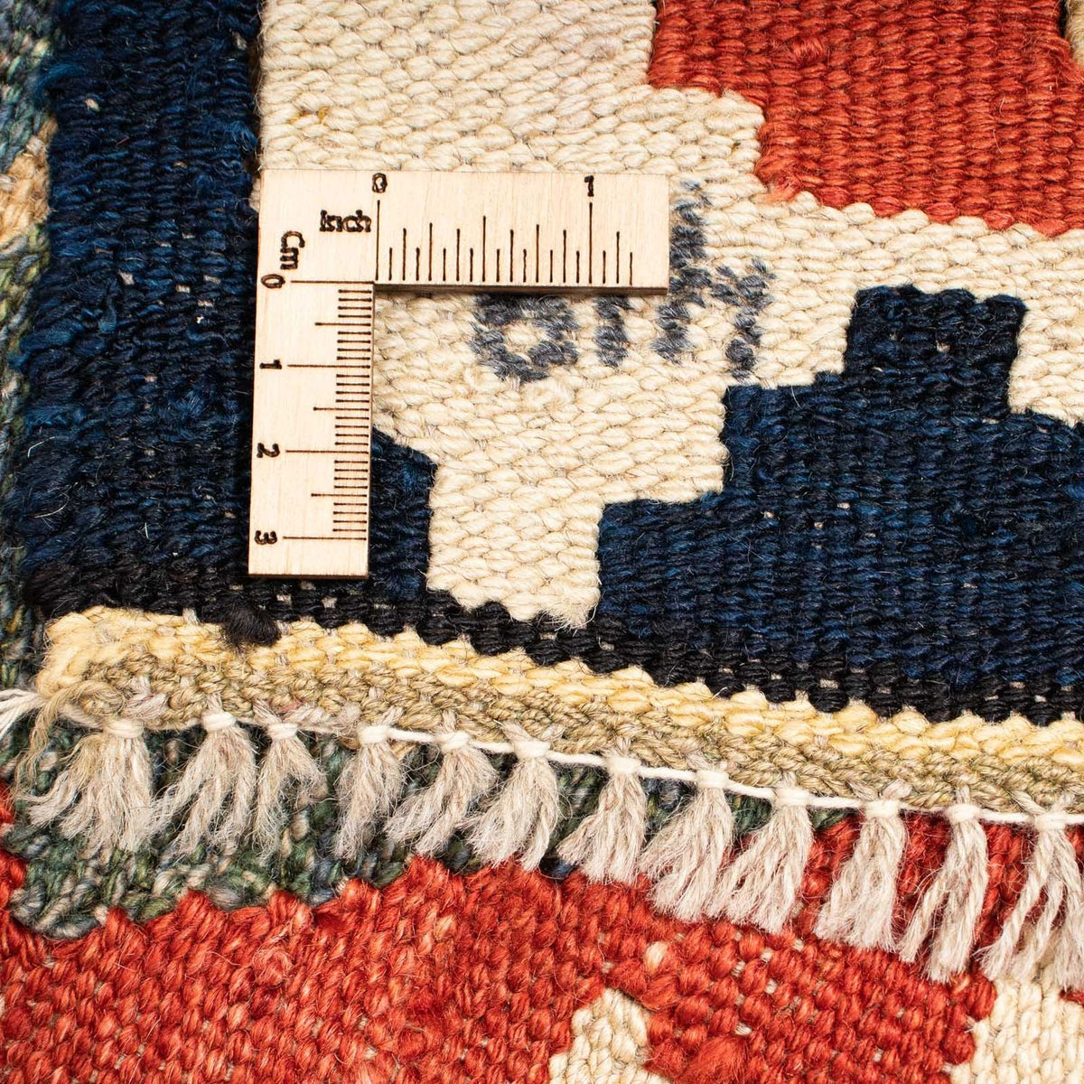 Kelim Carpet - Splash - 189 x 152 cm - flerfärgad