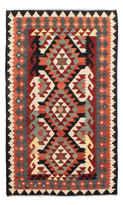 Kelim Carpet - Splash - 207 x 132 cm - flerfärgad
