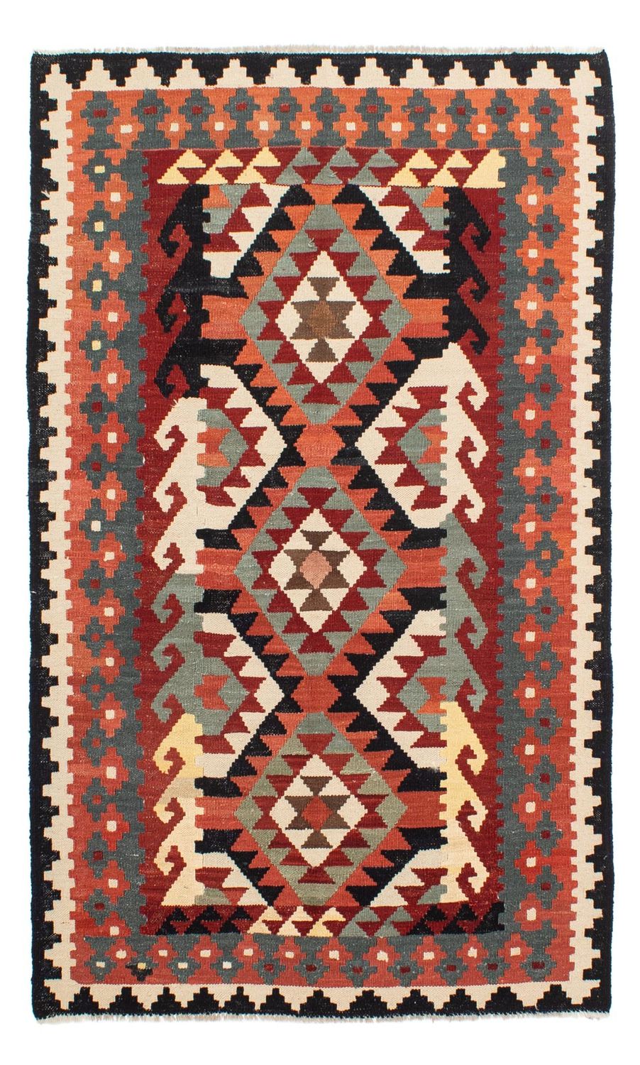Kelim Carpet - Splash - 207 x 132 cm - flerfärgad