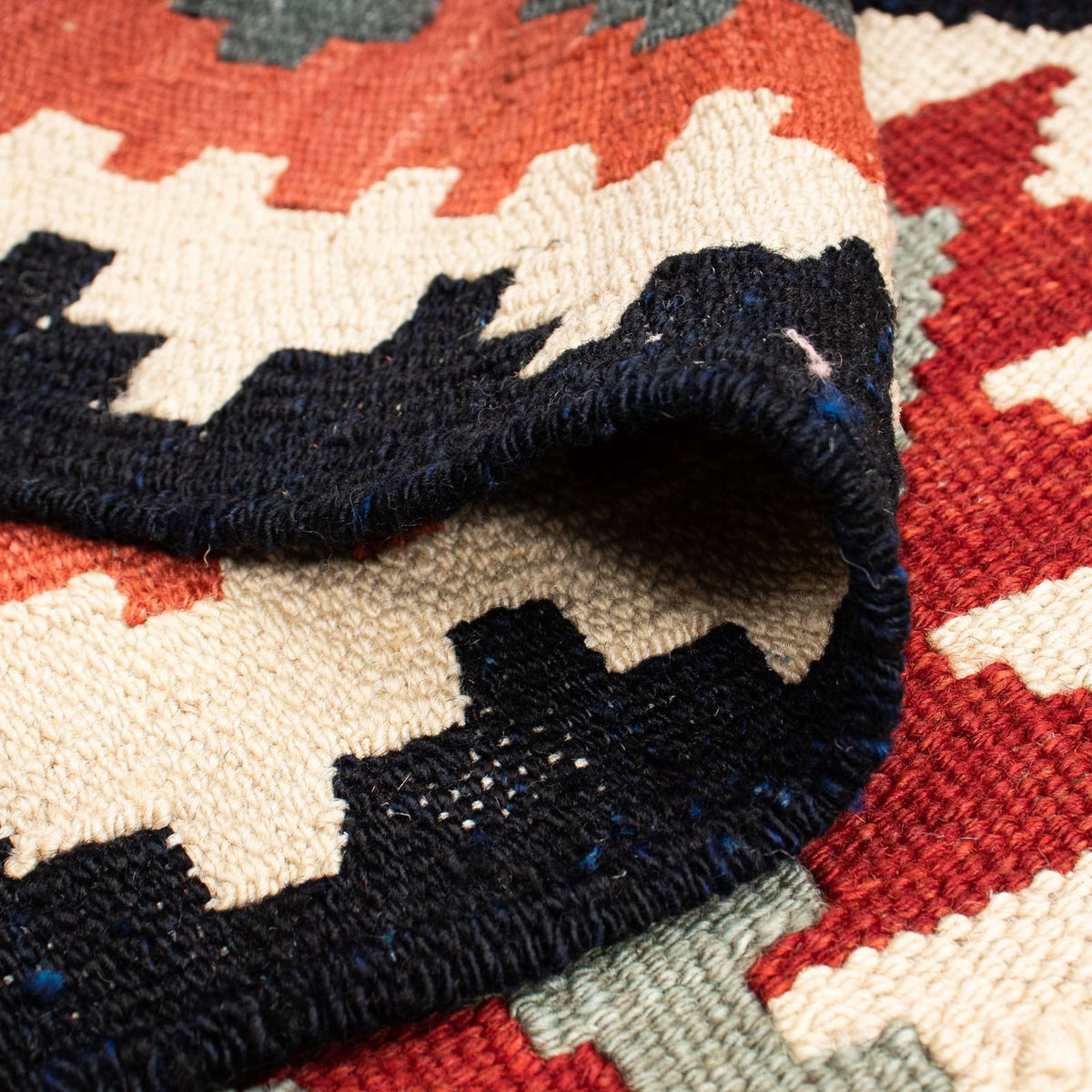 Kelim Carpet - Splash - 207 x 132 cm - flerfärgad