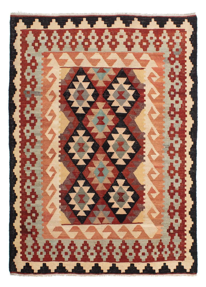 Kelim Carpet - Splash - 202 x 151 cm - flerfärgad