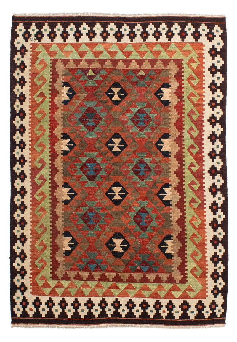 Kelim Carpet - Splash - 211 x 154 cm - flerfärgad
