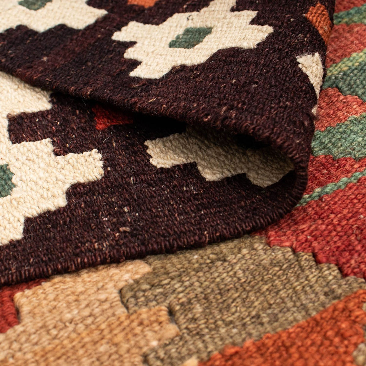 Kelim Carpet - Splash - 211 x 154 cm - flerfärgad