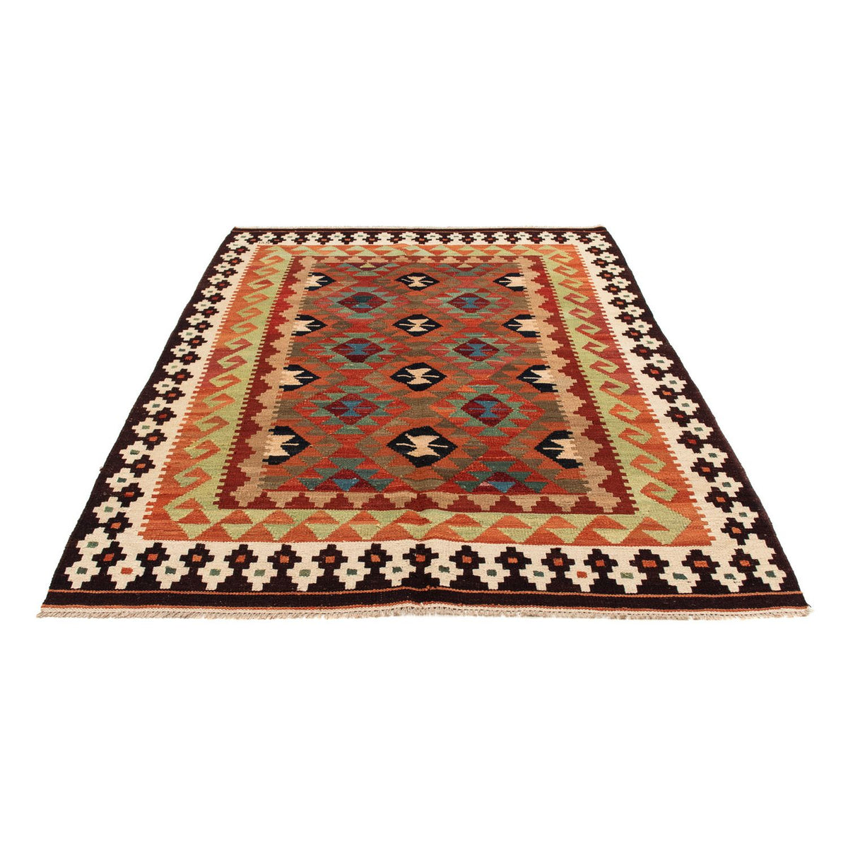 Kelim Carpet - Splash - 211 x 154 cm - flerfärgad