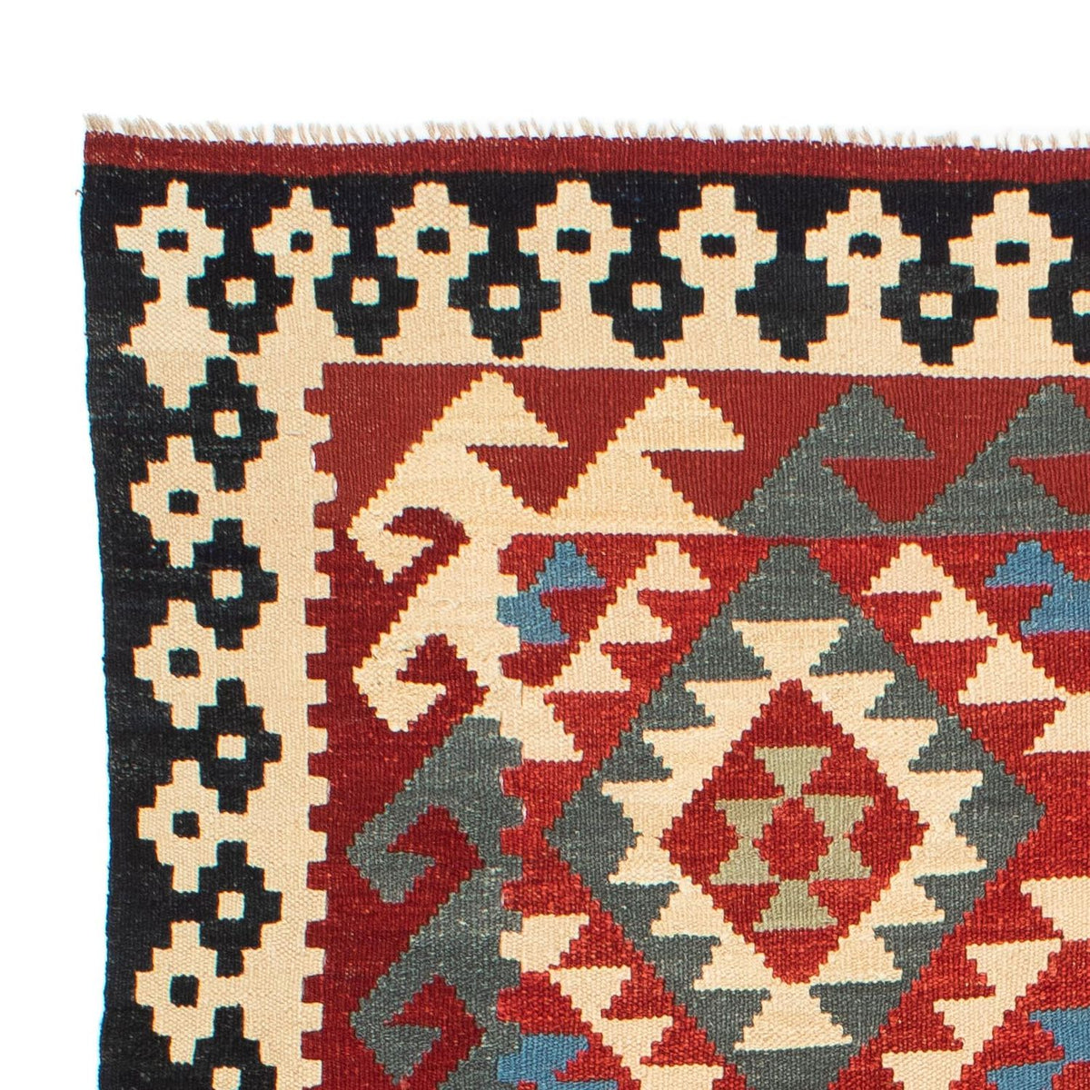 Kelim Carpet - Splash - 199 x 163 cm - flerfärgad