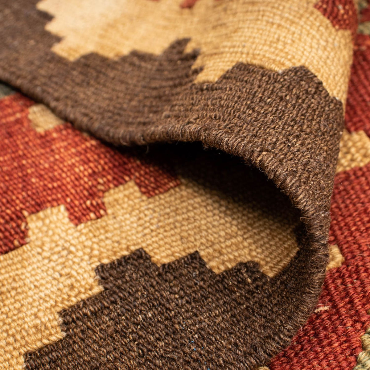 Kelim Carpet - Splash - 193 x 158 cm - flerfärgad