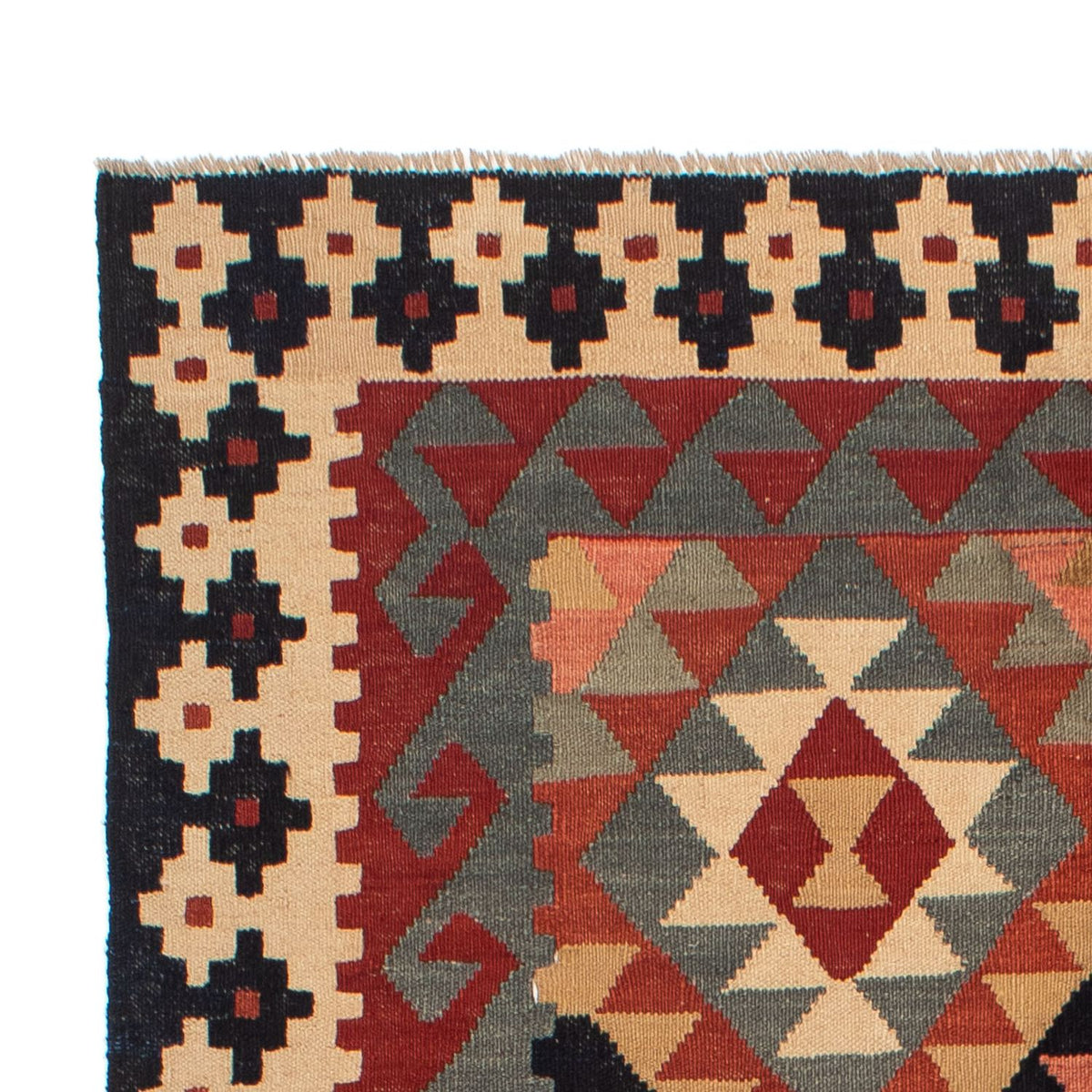 Kelim Carpet - Splash - 207 x 146 cm - flerfärgad