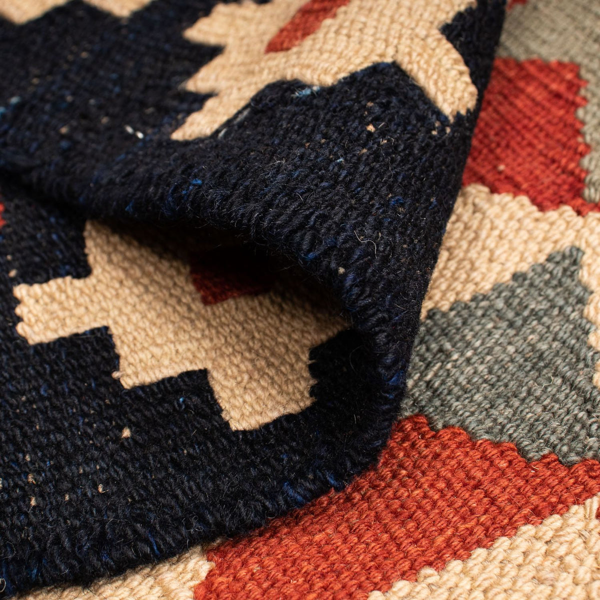 Kelim Carpet - Splash - 207 x 146 cm - flerfärgad