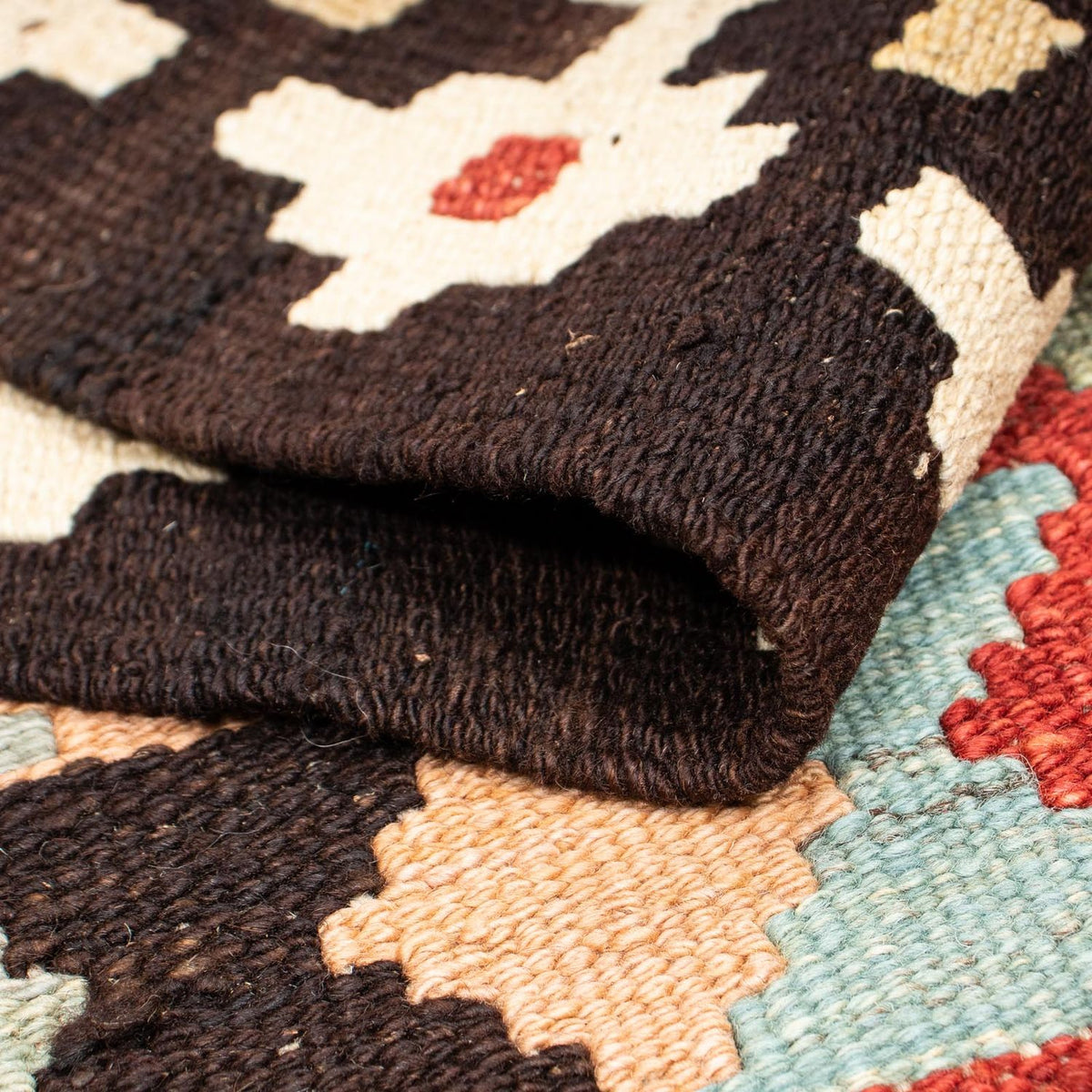 Kelim Carpet - Splash - 207 x 150 cm - flerfärgad