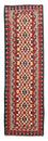 Runner Kelim Carpet - Splash - 285 x 87 cm - ljusröd