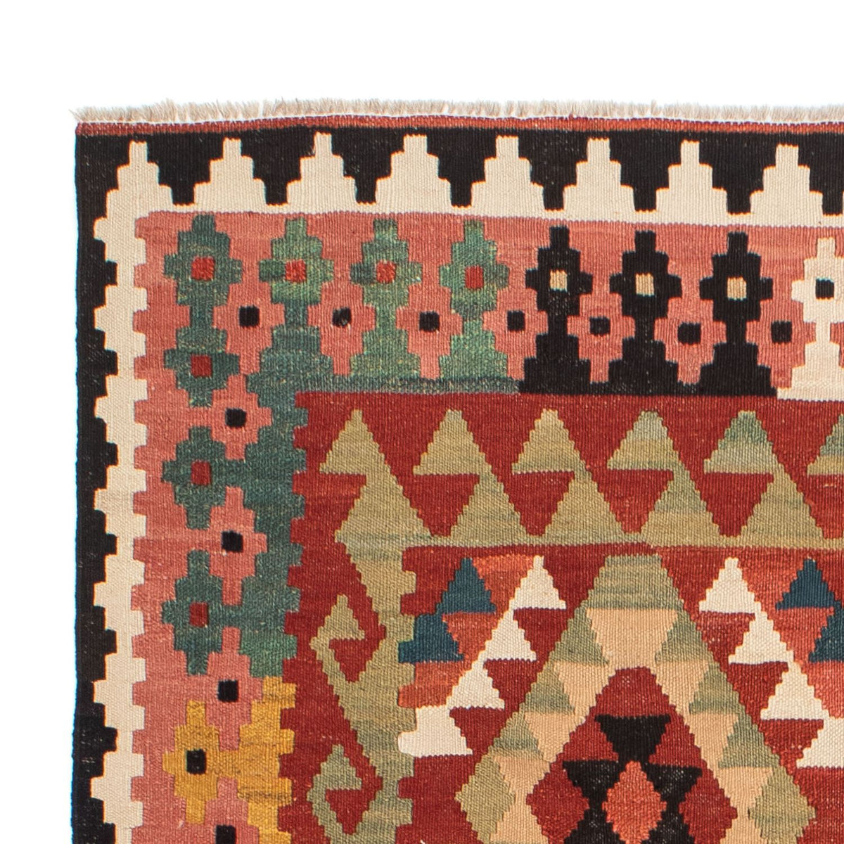 Kelim Carpet - Splash - 201 x 150 cm - flerfärgad