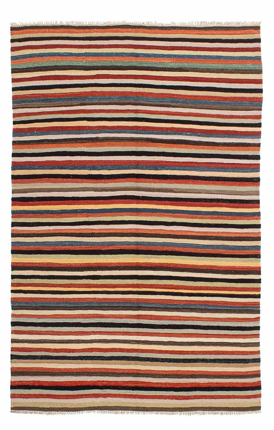 Kelim Carpet - orientalisk matta - 210 x 138 cm - flerfärgad