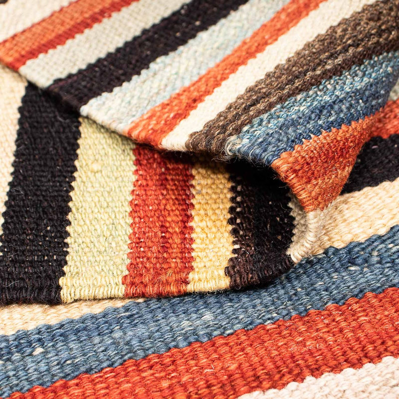 Kelim Carpet - orientalisk matta - 210 x 138 cm - flerfärgad