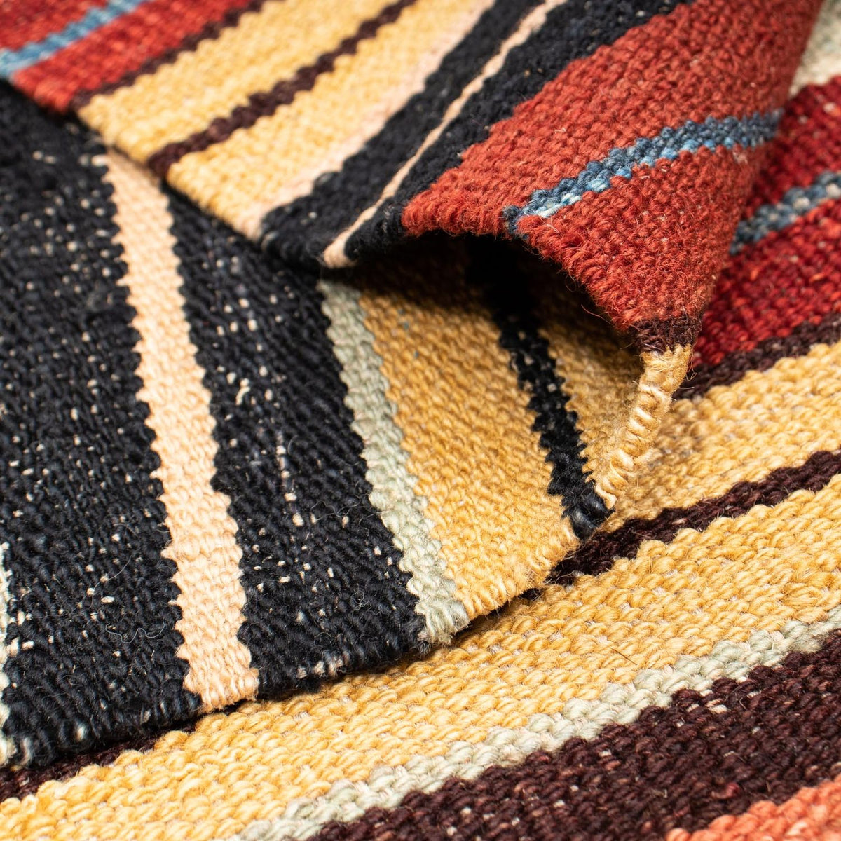 Kelim Carpet - Splash - 190 x 147 cm - flerfärgad