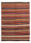 Kelim Carpet - Splash - 204 x 145 cm - flerfärgad