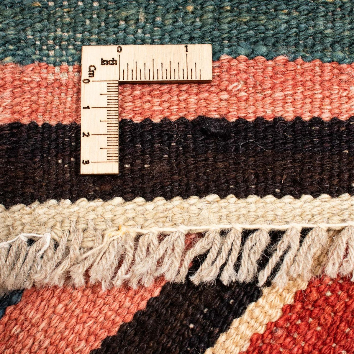 Kelim Carpet - Splash - 204 x 145 cm - flerfärgad