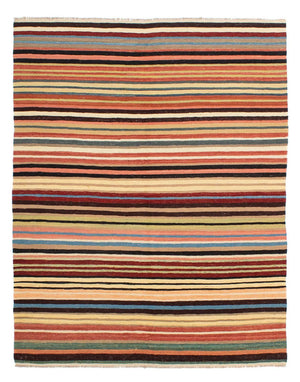 Kelim Carpet - Splash - 199 x 156 cm - flerfärgad