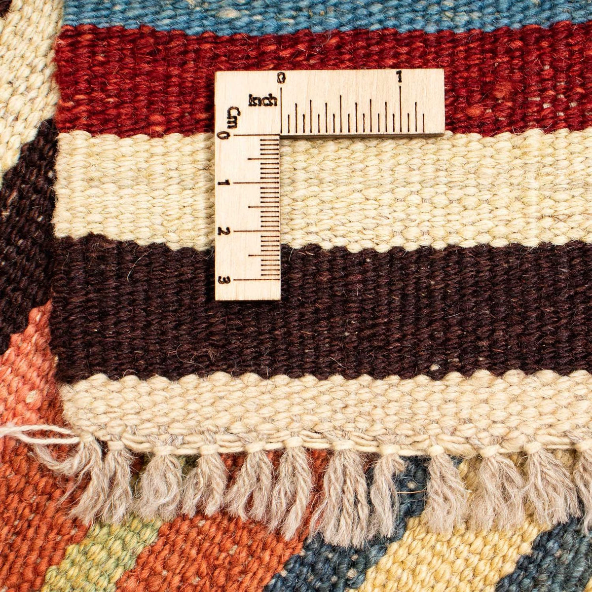 Kelim Carpet - Splash - 199 x 156 cm - flerfärgad