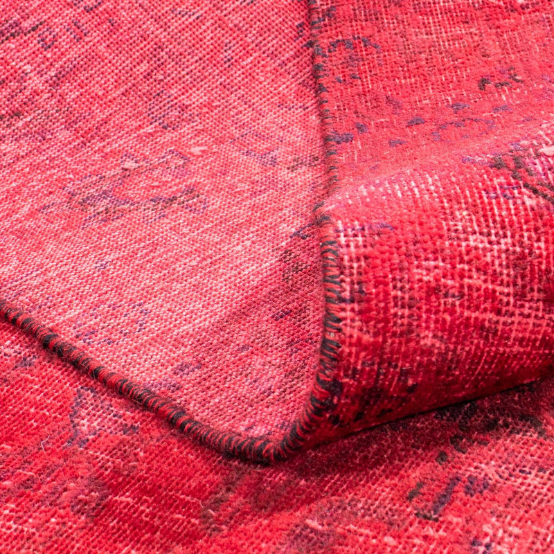 Vintage matta - 344 x 259 cm - mörkröd