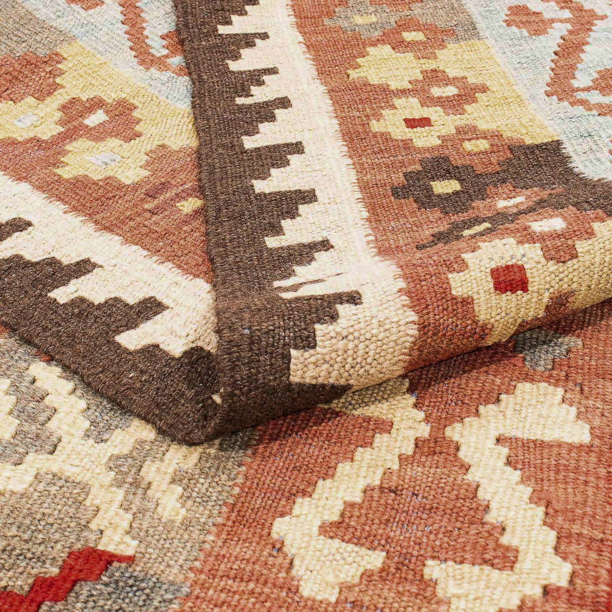 Kelim Carpet - Splash - 292 x 193 cm - flerfärgad