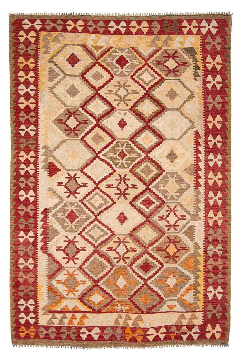 Kelim Carpet - Splash - 290 x 193 cm - beige