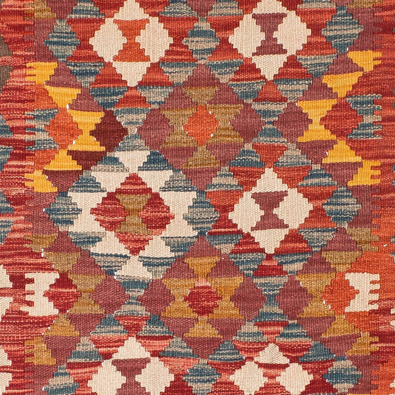 Runner Kelim Carpet - orientalisk matta - 195 x 98 cm - röd
