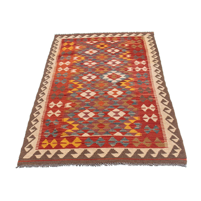 Runner Kelim Carpet - orientalisk matta - 195 x 98 cm - röd