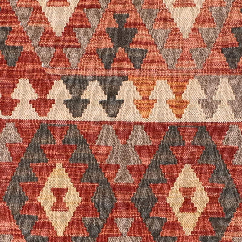 Kelim Carpet - orientalisk matta - 194 x 147 cm - ljusröd
