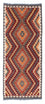 Runner Kelim Carpet - orientalisk matta - 191 x 80 cm - grått