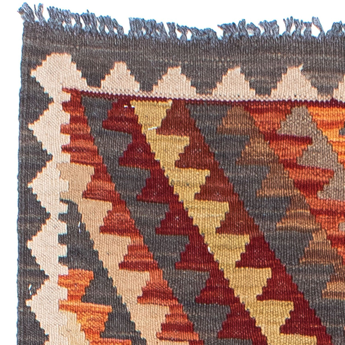 Runner Kelim Carpet - orientalisk matta - 191 x 80 cm - grått